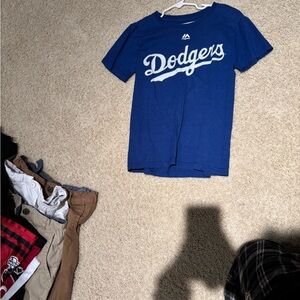 Majestic Dodgers Blue T-Shirt